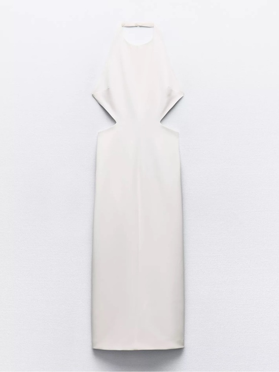Zara Dresses & Skirts - Zara Cutout Halter Mid Dress